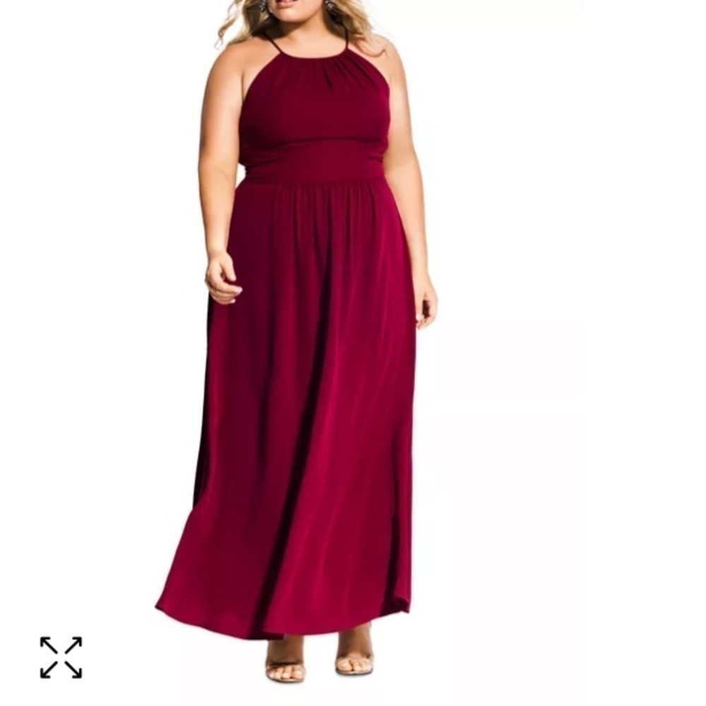 City Chic NWT Devotion Sleeveless Plus Maxi Dress 16 Jewel Formal Party Event